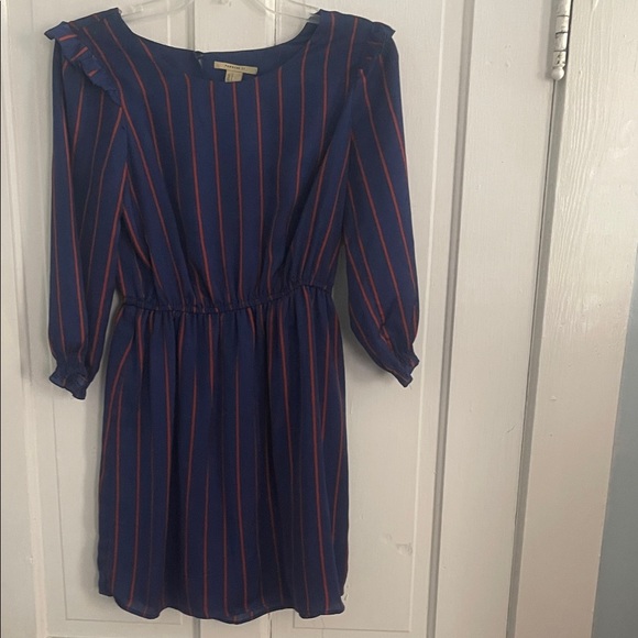 Forever 21 Dresses & Skirts - Forever 21 Navy and Red Striped Dress